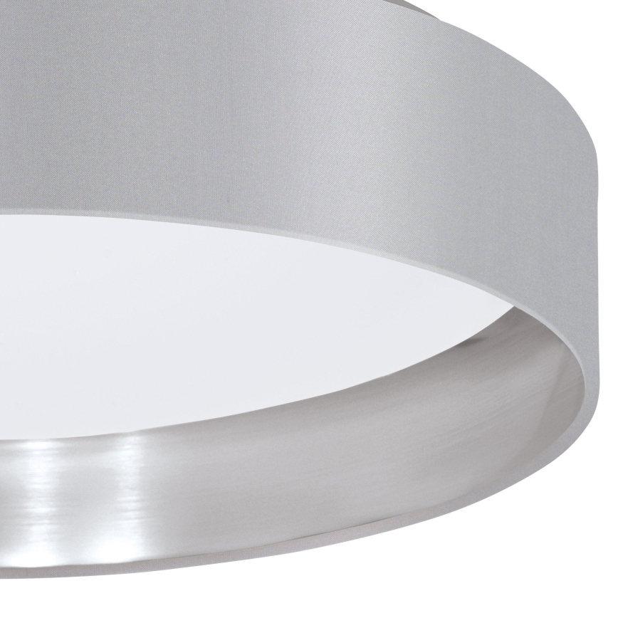 Eglo 31623 - Plafoniera LED MASERLO LED/16W/230V 3000K Ø 40,5 cm grigio/argento
