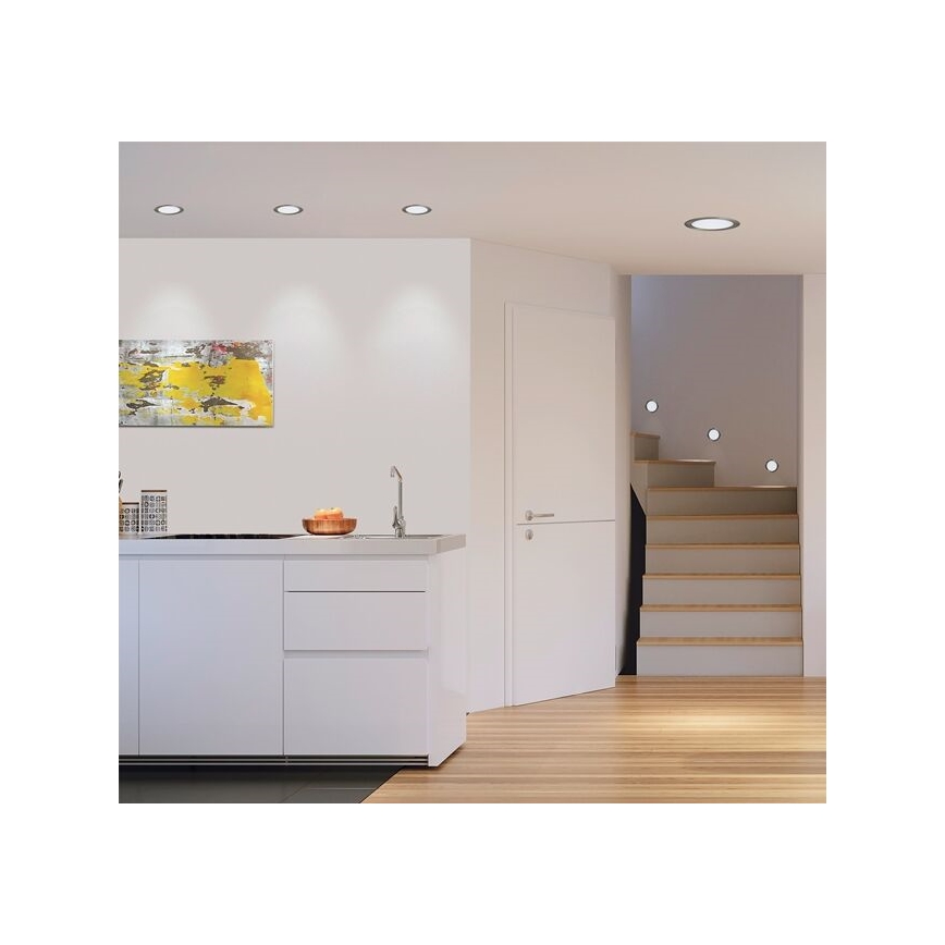 Eglo 31671 - Faretto da incasso a LED FUEVA 1, 10,9 W / 230 V, Ø 17 cm