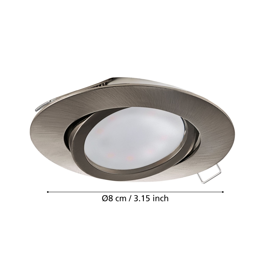 Eglo - Set di 3 faretti da incasso LED TEDO 1x GU10-LED/5W/230V