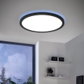 Eglo 31703 - Plafoniera LED RGBW dimmerabile ROVITO-Z LED/14,6W/230V 2700-6500K Ø 29,5 cm nero