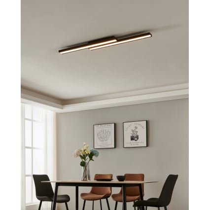 Eglo 31715 - Lampada da soffitto dimmerabile LED RGBW SALITERAS-Z LED/20,4W/230V 2700-6500K nero
