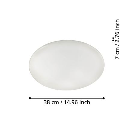 Eglo 31737 - Plafoniera LED dimmerabile TOTARI-Z LED/19,2W/230V 2700-6500K bianco