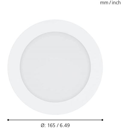 Eglo 31742 - Luce da incasso LED da bagno dimmerabile FUEVA-Z LED/10,5W/230V 2700-6500K IP44 bianco