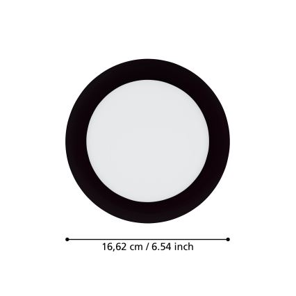 Eglo 31744 - Luce da incasso LED da bagno dimmerabile FUEVA-Z LED/10,5W/230V 2700-6500K IP44 nero