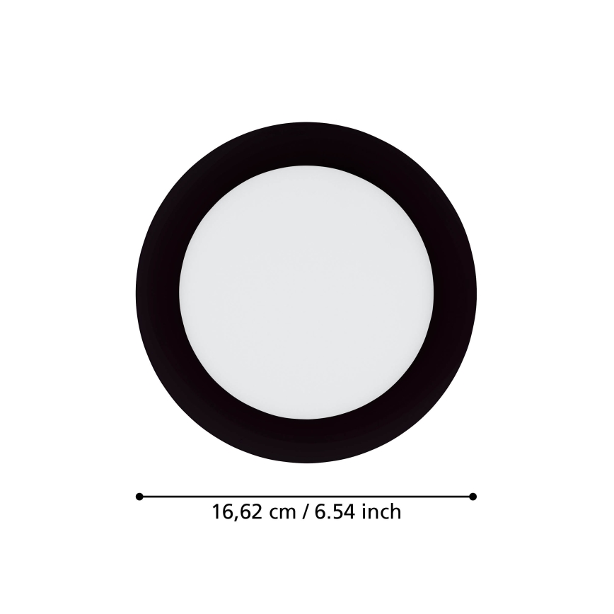 Eglo 31744 - Luce da incasso LED da bagno dimmerabile FUEVA-Z LED/10,5W/230V 2700-6500K IP44 nero