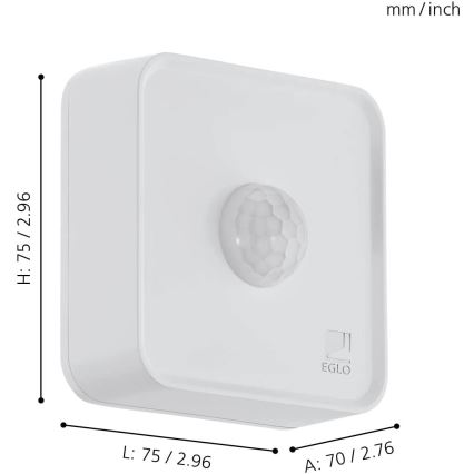 Eglo 31747 - Sensore da esterno CONNECT-Z 3xAA IP44