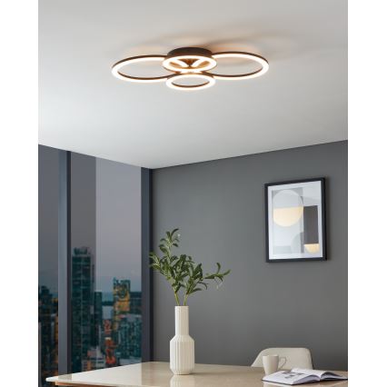 Eglo 31769 - Plafoniera LED dimmerabile PARRAPOS-Z LED/41W/230V 3000-6500K nero