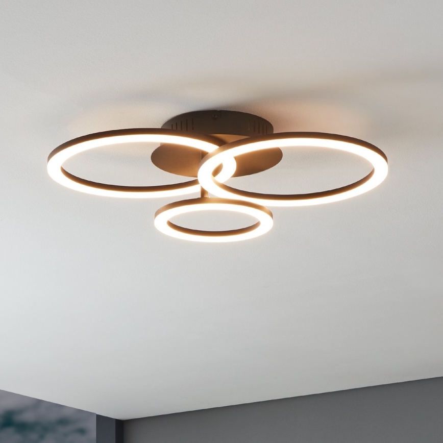 Eglo 31771 - Plafoniera LED dimmerabile PARRAPOS-Z LED/33W/230V 3000-6500K nero