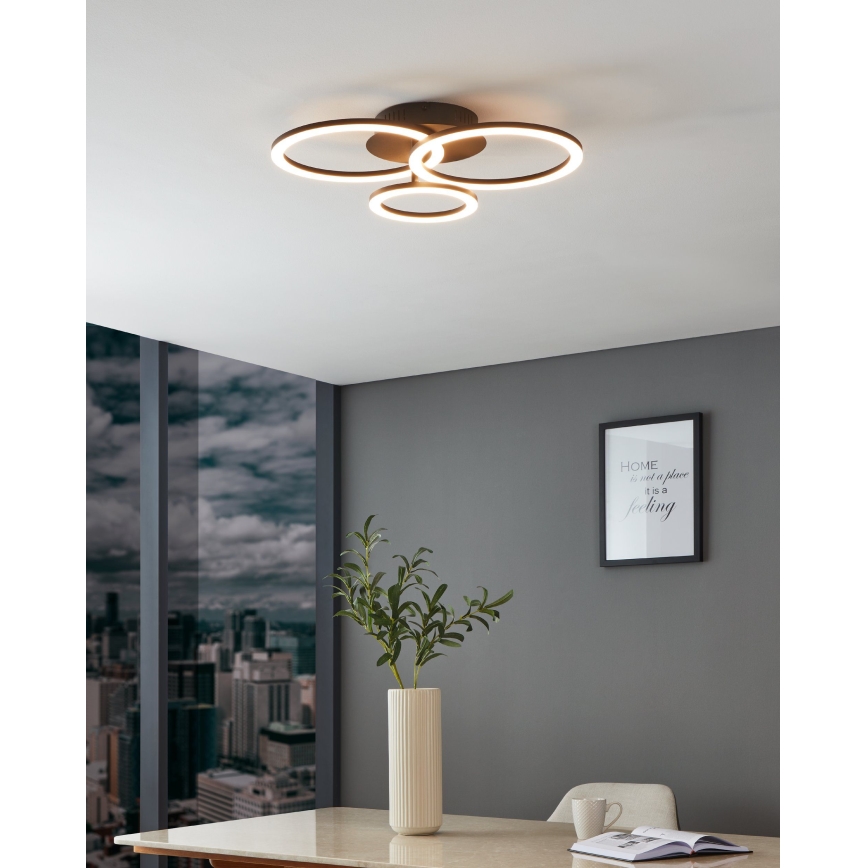 Eglo 31771 - Plafoniera LED dimmerabile PARRAPOS-Z LED/33W/230V 3000-6500K nero