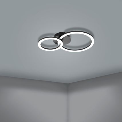 Eglo 31772 - Plafoniera LED dimmerabile PARRAPOS-Z LED/15W/230V 3000-6500K nero
