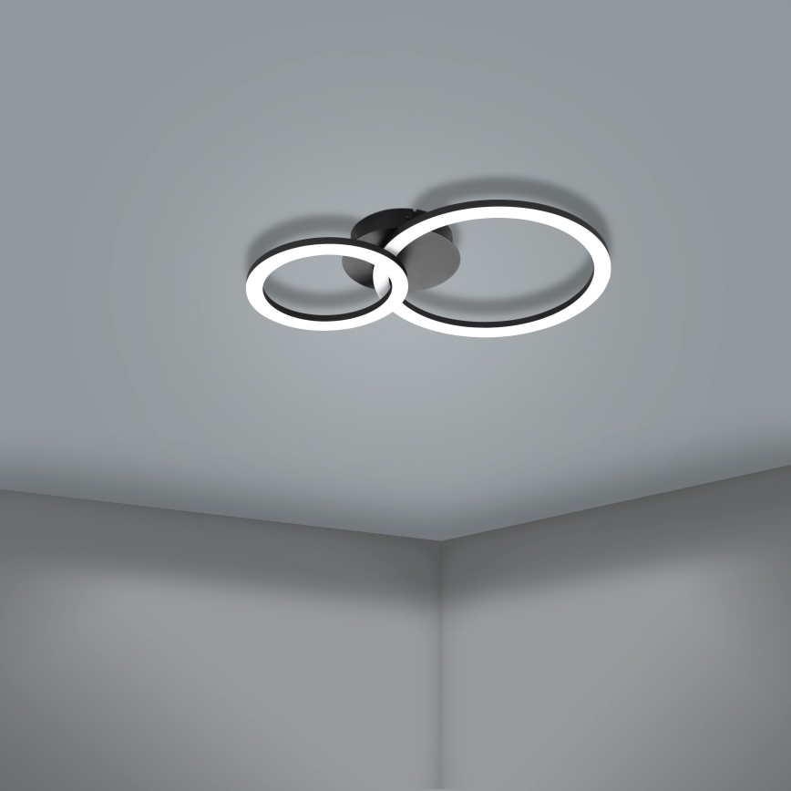 Eglo 31772 - Plafoniera LED dimmerabile PARRAPOS-Z LED/15W/230V 3000-6500K nero