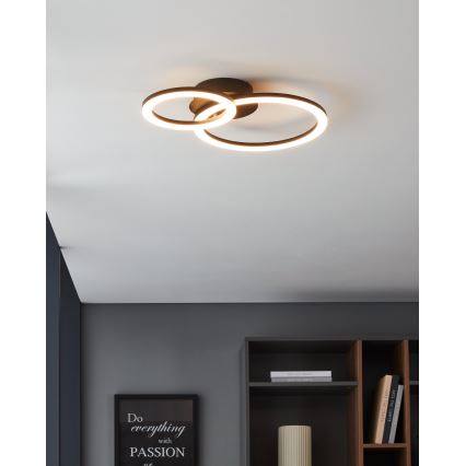 Eglo 31772 - Plafoniera LED dimmerabile PARRAPOS-Z LED/15W/230V 3000-6500K nero