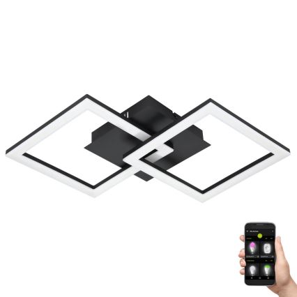 Eglo 31774 - Plafoniera LED dimmerabile PARANDAY-Z LED/21,5W/230V 3000-6500K nero