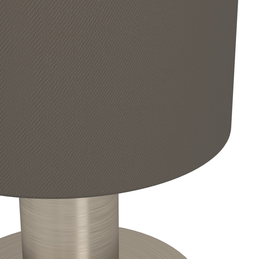 Eglo - Lampada da tavolo 1xE14/40W/230V marrone/cromo opaco