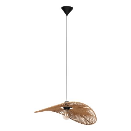 Eglo - Lampada a sospensione su cavo 1xE27/42W/230V 56 cm marrone/nero
