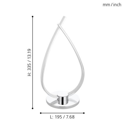 Eglo - Lampada LED da tavolo LED/14W/230V