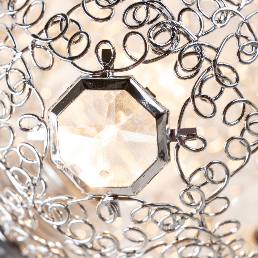 Eglo 32103 - Lampadario LED a montaggio superficiale VELAGO 5xG9/33W/230V, cromo lucido