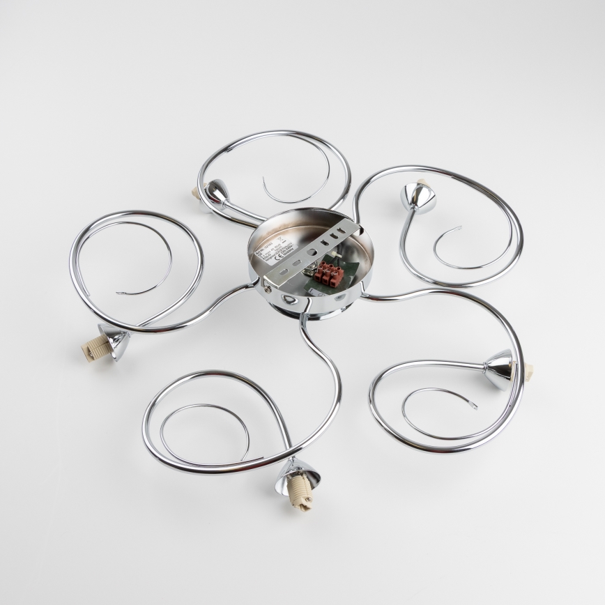 Eglo 32103 - Lampadario LED a montaggio superficiale VELAGO 5xG9/33W/230V, cromo lucido