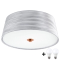 Eglo 32111- Plafoniera LED FONSEA 1 2xE27/9W/230V argento/rame