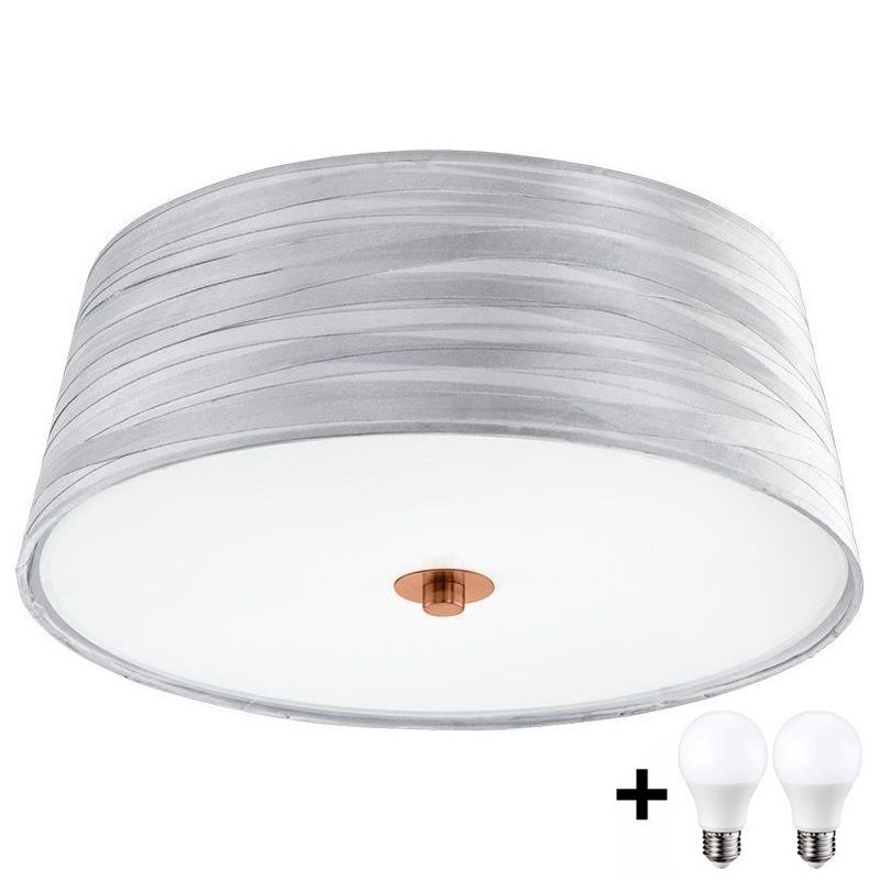 Eglo 32111- Plafoniera LED FONSEA 1 2xE27/9W/230V argento/rame