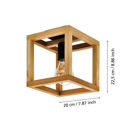 Eglo 32146 - Plafoniera BLACKCROWN 1xE27/40W/230V