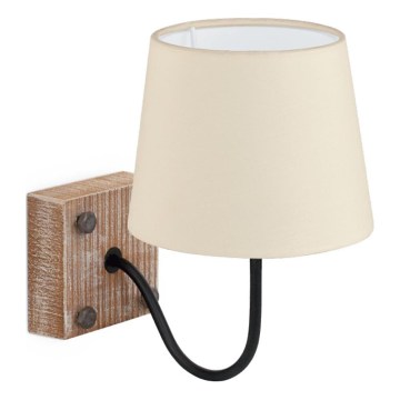 Eglo 32248 - Lampada da parete 1xE14/40W/230V marrone/beige