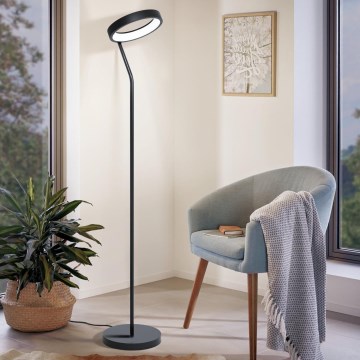 Eglo 32327 - Lampada da terra LED RGBW dimmerabile MARGHERA-C LED/15,5W/230V 2700-6500K nera