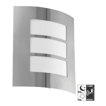 Eglo 32374 - Applique da esterno con sensore CITY 1xE27/60W/230V IP44