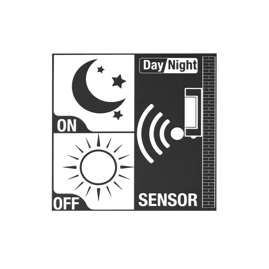 Eglo 32374 - Applique da esterno con sensore CITY 1xE27/60W/230V IP44