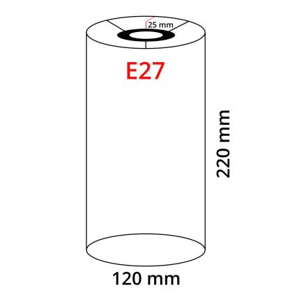 Eglo 32502 - Paralume universale TUNJA per portalampada E27, Ø 12 cm, marrone