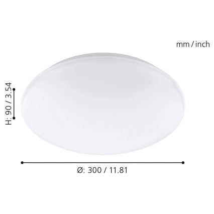 Eglo - Plafoniera LED RGB GIRON-C LED/17W/230V