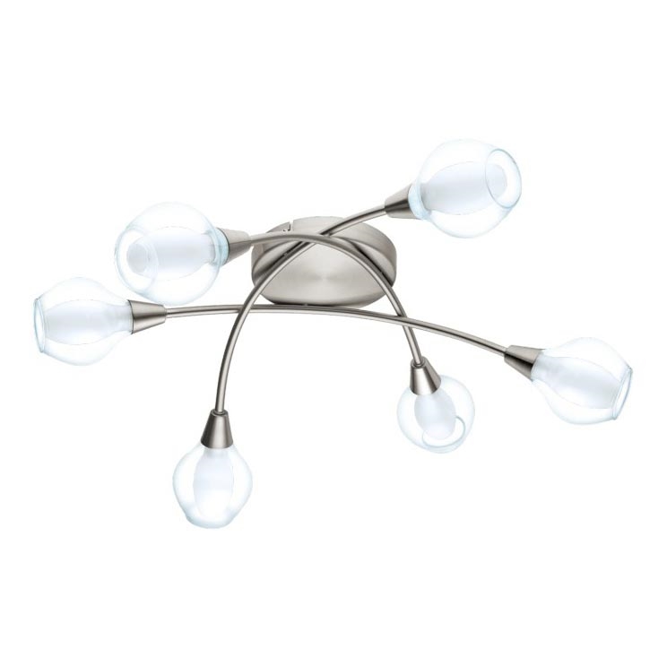 Eglo 32595 - Plafoniera ARNADO 6xG9/33W/230V, cromo opaco