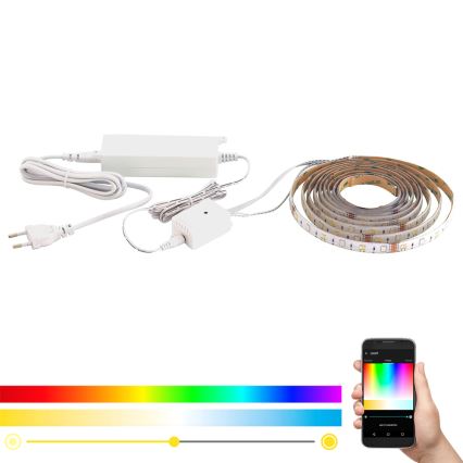 Eglo - Striscia LED RGB CCT 5 m STRIPE-C LED/16W/230V