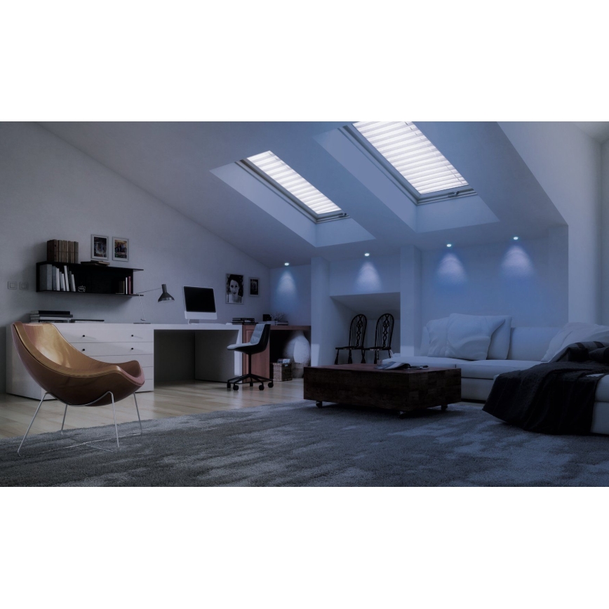 Eglo - Faretto da incasso LED RGB dimmerabile FUEVA-C LED/10,5W/230V Ø 17 cm