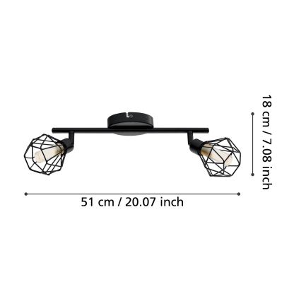 Eglo - Luce Spot a LED 2xG9/3W/230V