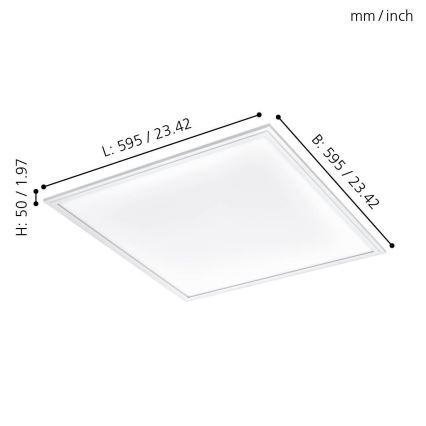 Eglo - Plafoniera LED LED/40W/230V