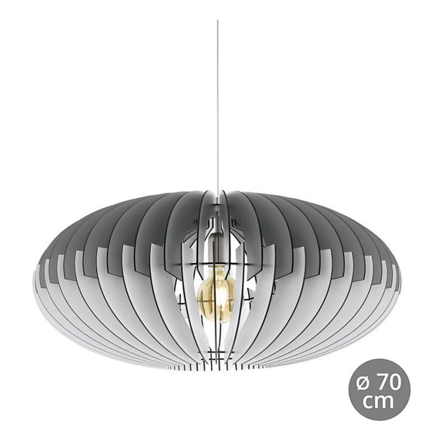 Eglo 32834 - Lampadario a sospensione con cavo SOTOS 1xE27/60W/230V Ø 700mm