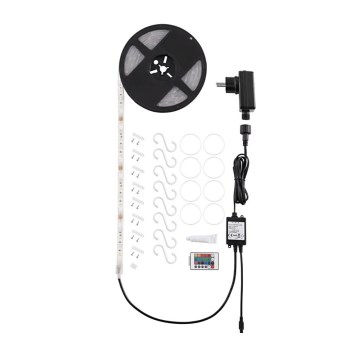 Eglo 32859 - Striscia LED RGB dimmerabile 5m COB LED/12W/230V 4000K IP44 + telecomando