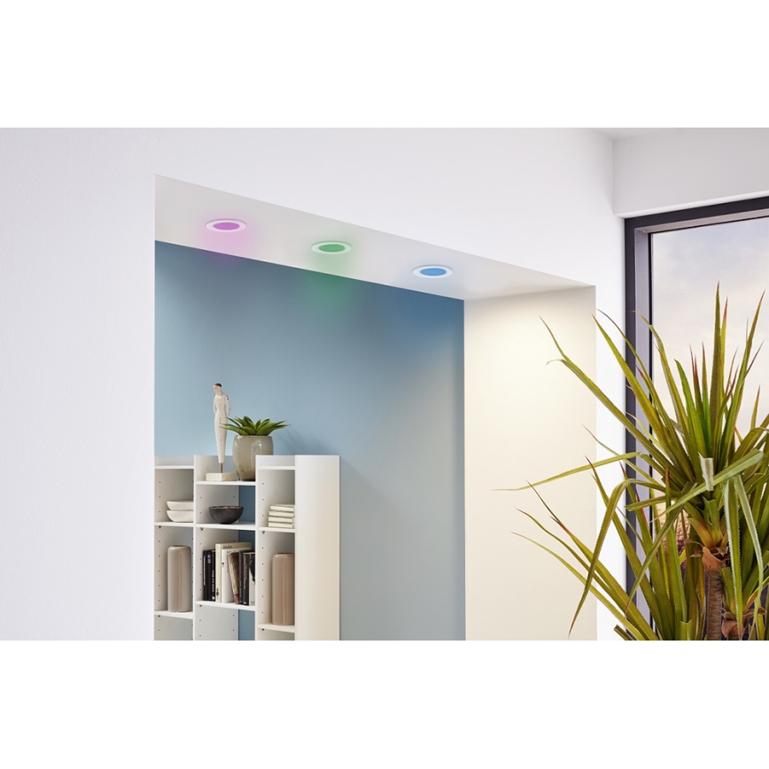 Eglo - Set da 3 faretti da incasso LED RGB dimmerabili FUEVA-C LED/3W/230V Ø 8,5 cm