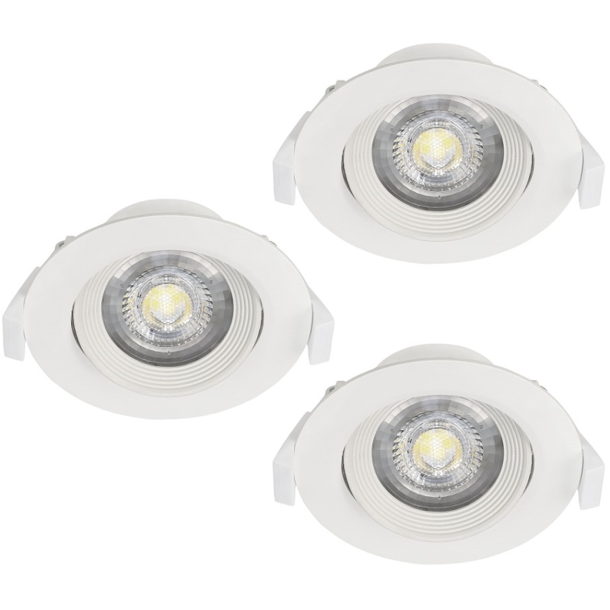 Eglo - Set da 3 faretti da incasso SARTIANO LED/5W/230V