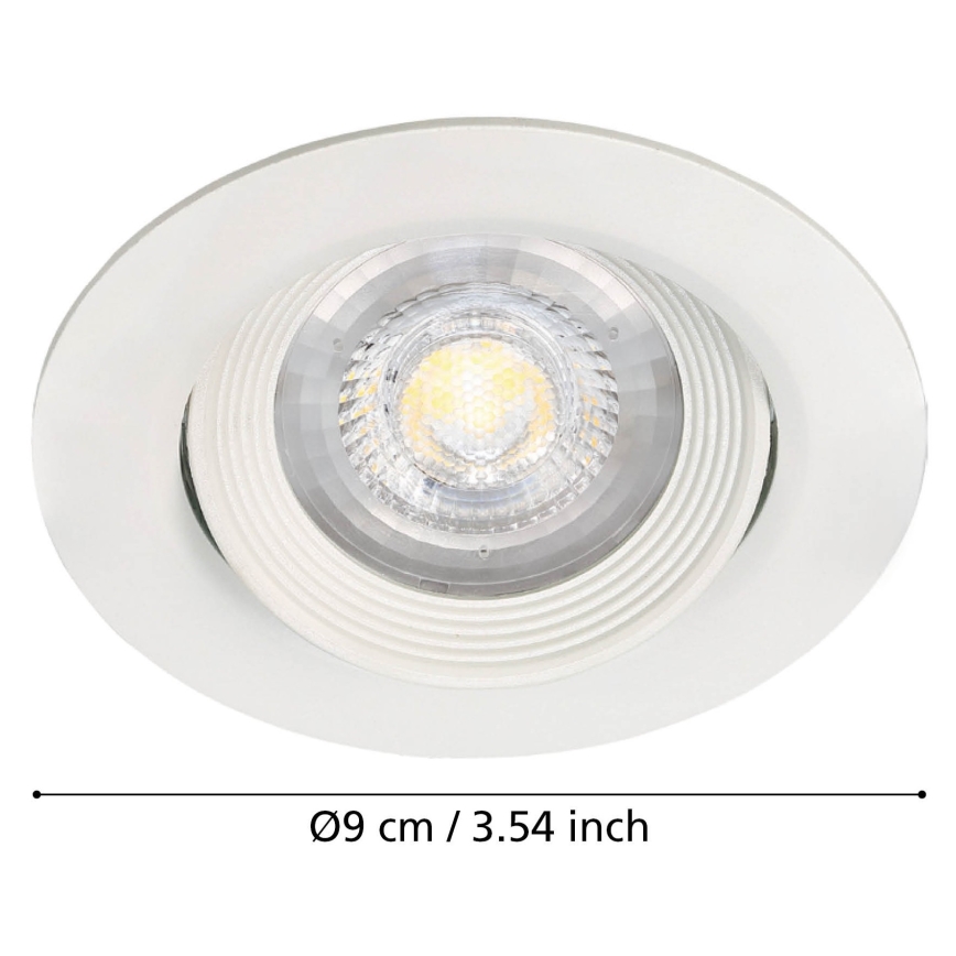 Eglo - Set da 3 faretti da incasso SARTIANO LED/5W/230V