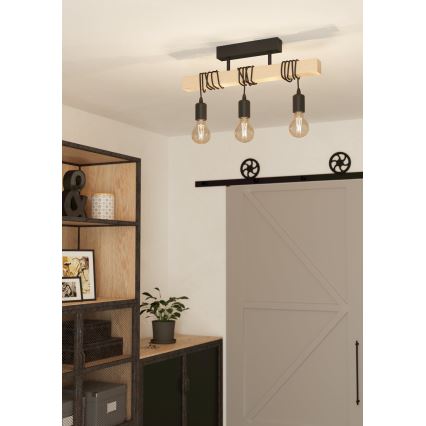 Eglo - Lampadario fisso TOWNSHEND 3xE27/60W/230V