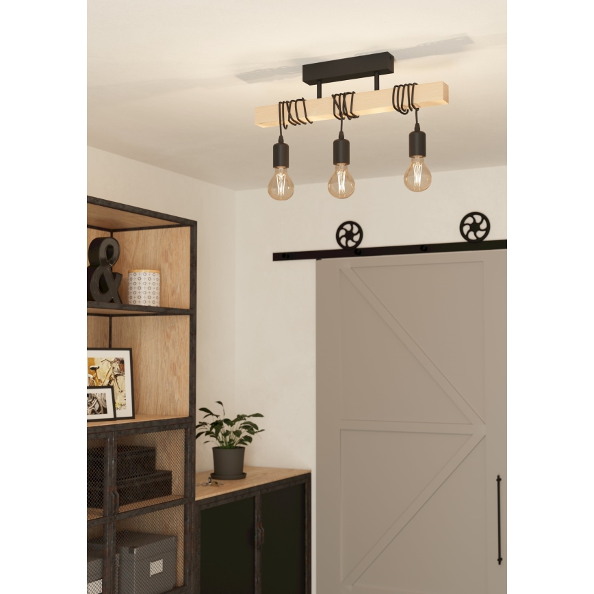 Eglo - Lampadario fisso TOWNSHEND 3xE27/60W/230V