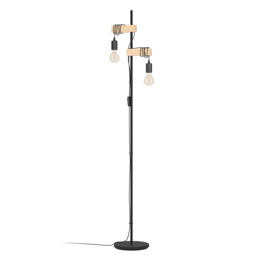 Eglo - Lampada da terra TOWNSHEND 2xE27/10W/230V