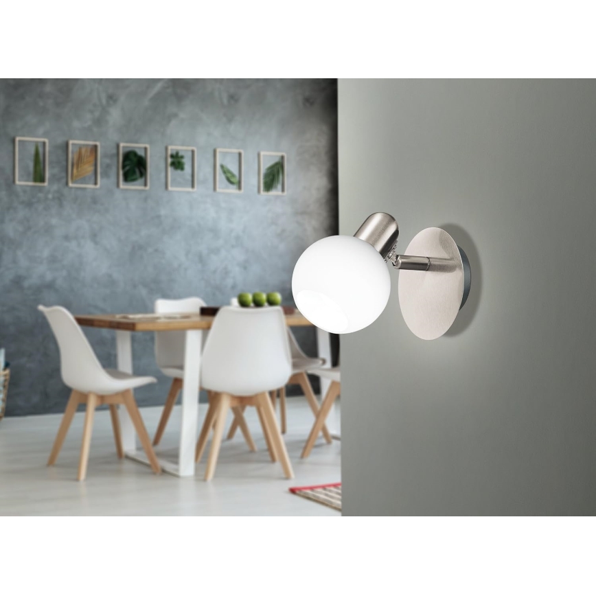 Eglo 32925 - Faretto da parete dimmerabile a LED COMBA 1xE14/6W/230V cromo opaco