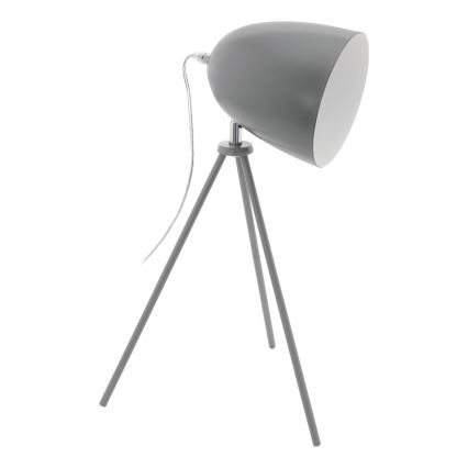 Eglo 33094 - Lampada da tavolo DUNDEE 1xE27/60W/230V grigia