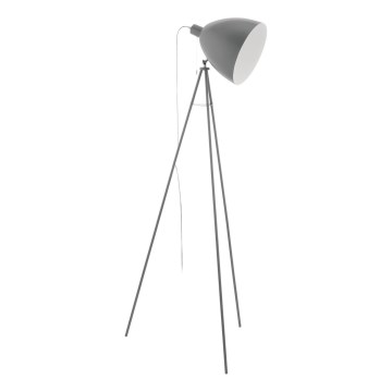 Eglo 33095 - Lampada da terra DUNDEE 1xE27/60W/230V grigia