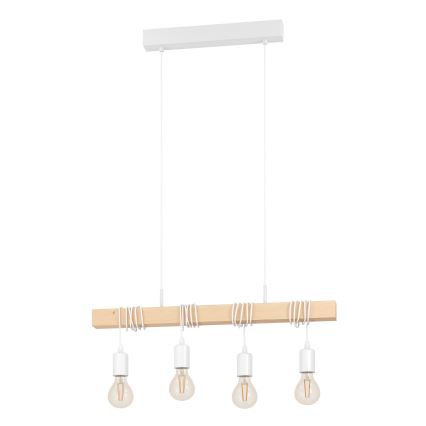 Eglo - Lampadario a sospensione con filo TOWNSHEND 4xE27/60W/230V