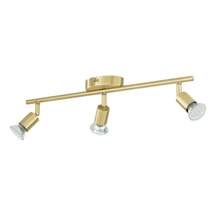 Eglo - Faretto LED 3xGU10/2,8W/230V 3000K oro
