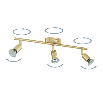 Eglo - Faretto LED 3xGU10/2,8W/230V 3000K oro